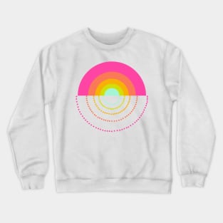 Colourful bright rainbow Crewneck Sweatshirt